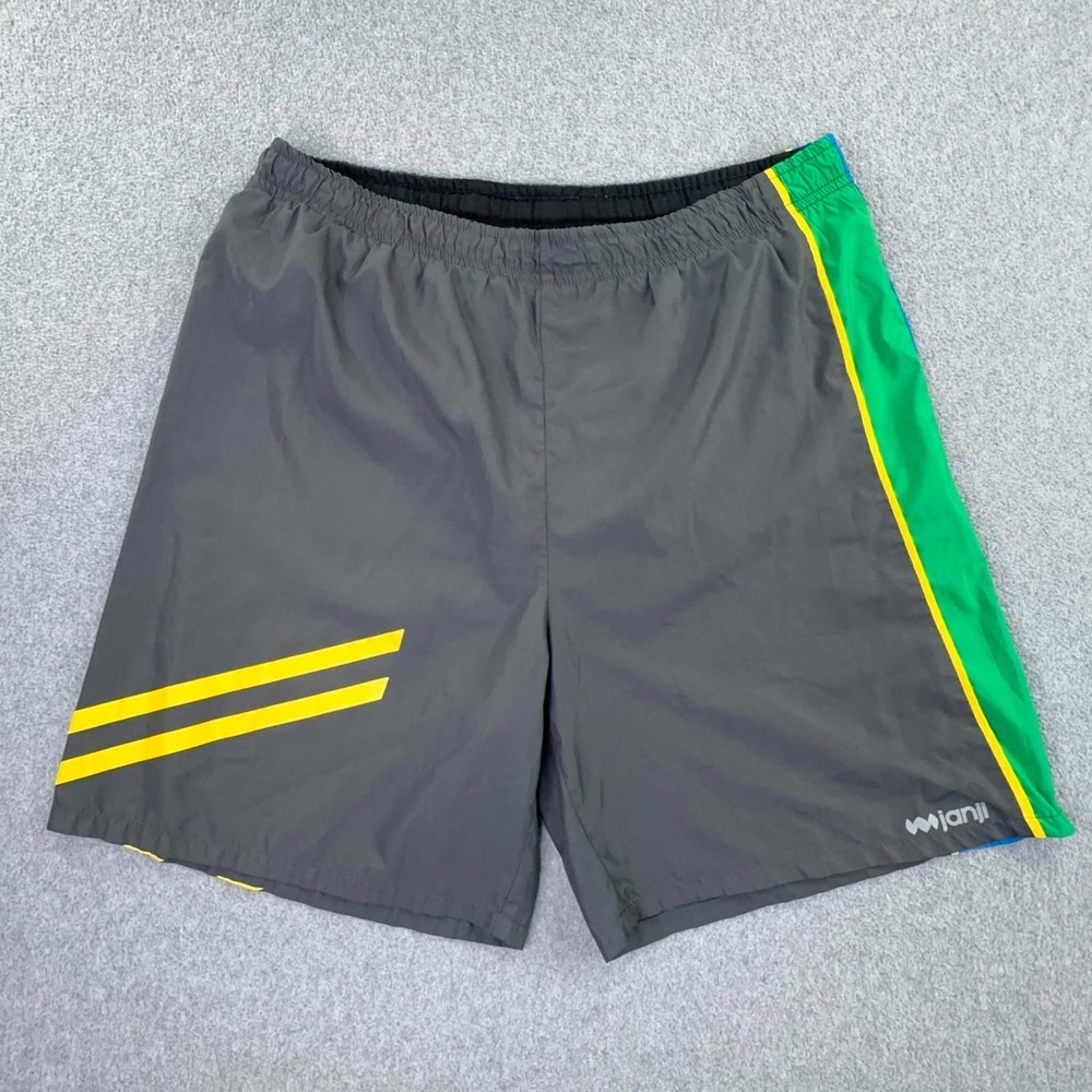 Janji Running Shorts Mens Medium Gray 6" Lined Trail Running Athletic Zip Pocket